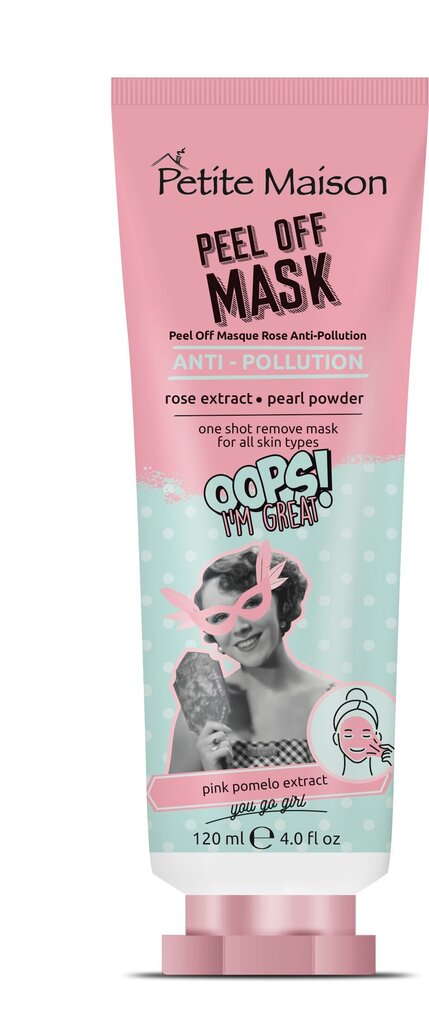 Sejas maska ​​attīroša rozā Petite Maison Oops I`m Great! 120 ml цена и информация | Sejas maskas, acu maskas | 220.lv