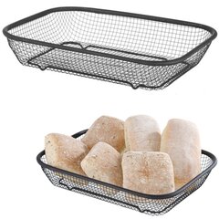 Stiepļu grozs maizītes pasniegšanai 295x220x60 mm melns - Hendi 425558 цена и информация | Кухонные принадлежности | 220.lv