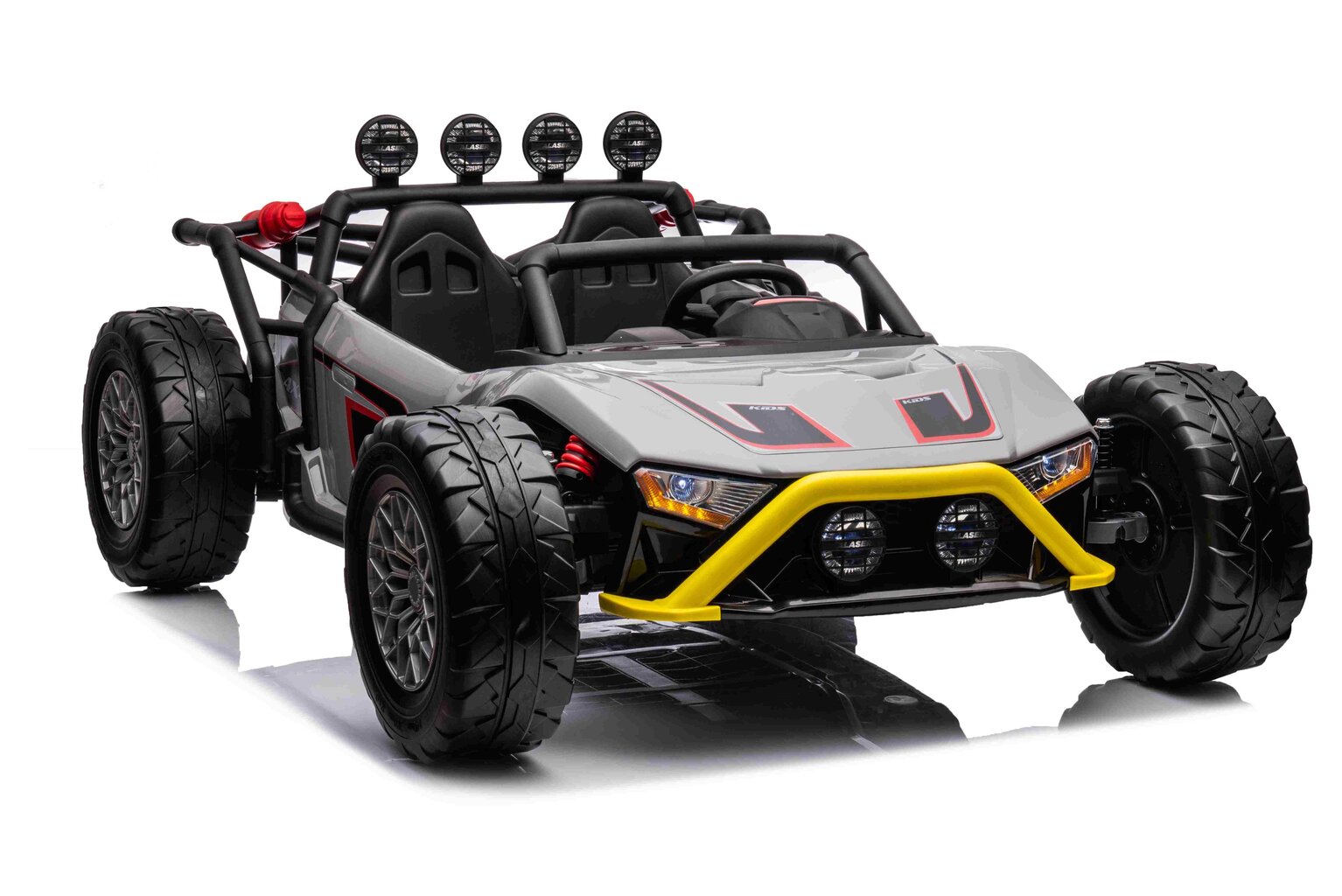 Divvietīgs elektriskais sporta auto Buggy Racing 5, pelēks цена и информация | Bērnu elektroauto | 220.lv