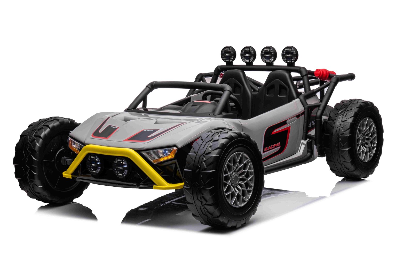 Divvietīgs elektriskais sporta auto Buggy Racing 5, pelēks цена и информация | Bērnu elektroauto | 220.lv