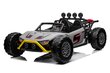 Divvietīgs elektriskais sporta auto Buggy Racing 5, pelēks cena un informācija | Bērnu elektroauto | 220.lv