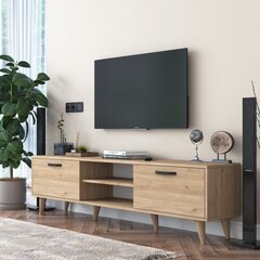 TV statīvs Asir, 180x49x35 cm, brūns cena un informācija | TV galdiņi | 220.lv