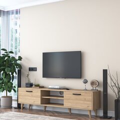 Подставка под телевизор Asir, 180x49x35 см, коричневая цена и информация | Тумбы под телевизор | 220.lv