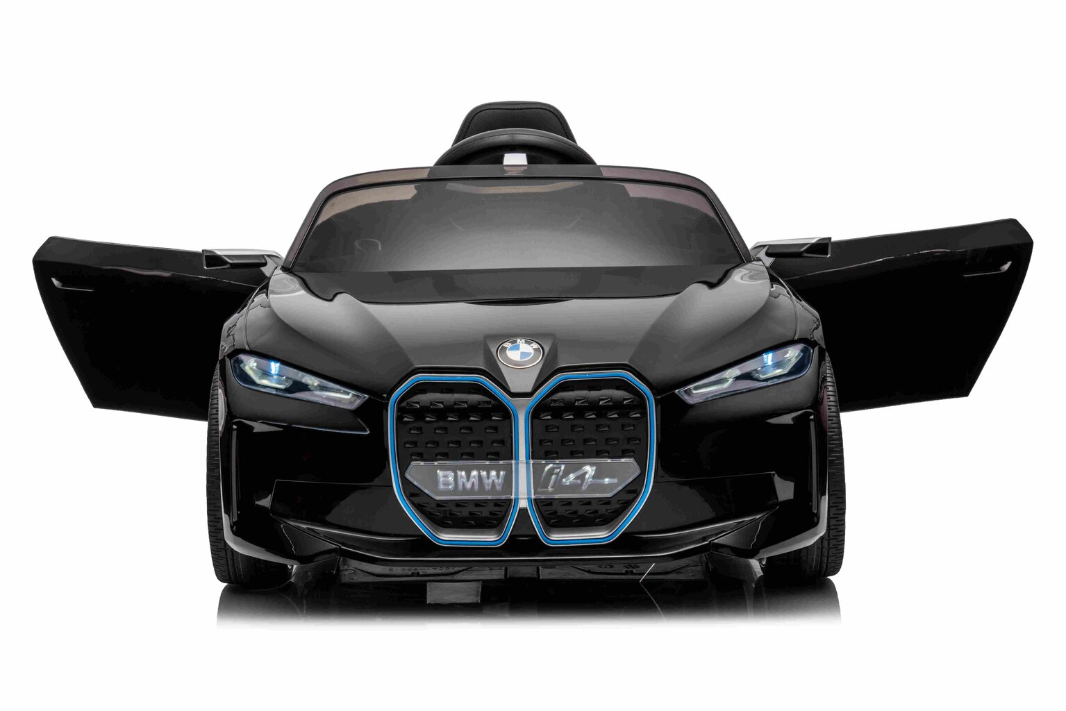 Radiovadāmā automašīna BMW I4, melna cena un informācija | Rotaļlietas zēniem | 220.lv
