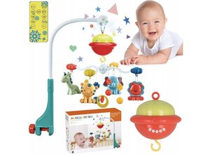 Bērnu gultiņu karuselis ar tālvadības pulti Stator cena un informācija | Rotaļlietas zīdaiņiem | 220.lv