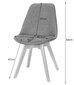 Krēsls Muf-Art, melns cena un informācija | Virtuves un ēdamistabas krēsli | 220.lv