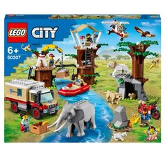 60307 LEGO® City Savvaļas dzīvnieku glābšanas nometne cena un informācija | Konstruktori | 220.lv