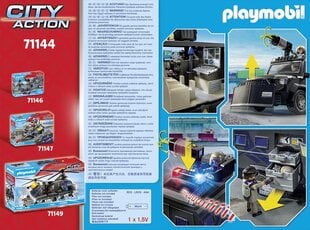 71144 PLAYMOBIL® City Action, внедорожник спецподразделения цена и информация | Kонструкторы | 220.lv