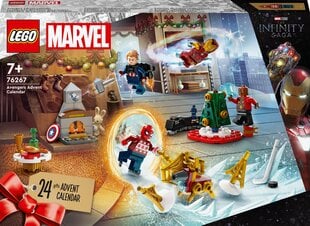 76267 LEGO® Marvel Адвент-календарь Мстителей цена и информация | Конструкторы и кубики | 220.lv