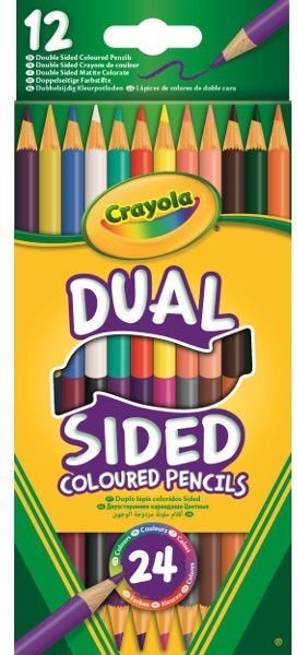 Krāsainie zīmuļi Crayola, 12 krāsas цена и информация | Modelēšanas un zīmēšanas piederumi | 220.lv