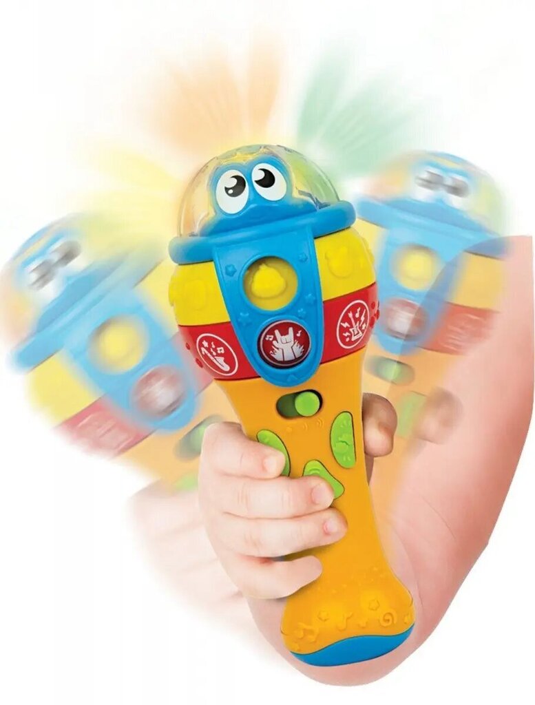 Mikrofons bērniem ar skaņas un gaismas efektiem WinFun cena un informācija | Rotaļlietas zīdaiņiem | 220.lv