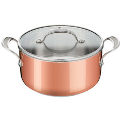 Кастрюля Tefal Jamie Oliver с крышкой Copper, 5,4 л, 24 см цена и информация | Кастрюли, скороварки | 220.lv