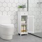 Šaurs vannas istabas skapis Vasagle BBC43WT, balts cena un informācija | Vannas istabas skapīši | 220.lv