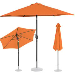 Dārza terases lietussargs, 270 cm, oranžs цена и информация | Зонты, маркизы, стойки | 220.lv