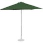 Apaļš terases lietussargs, 270 cm, zaļš cena un informācija | Saulessargi, markīzes un statīvi | 220.lv