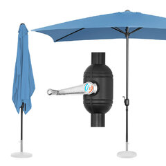 Terases lietussargs, 200x300 cm, zils цена и информация | Зонты, маркизы, стойки | 220.lv