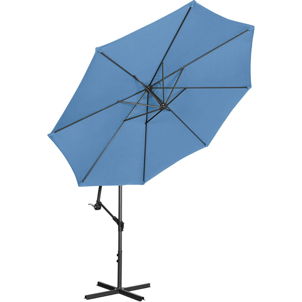 Dārza lietussargs, 300 cm, zils cena un informācija | Saulessargi, markīzes un statīvi | 220.lv