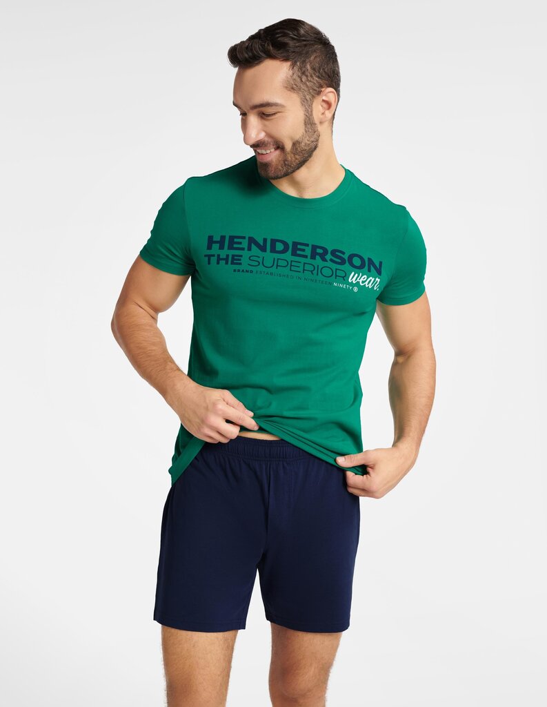 Pidžama vīriešiem Hendersons Fader, zaļa/zila cena un informācija | Vīriešu halāti, pidžamas | 220.lv