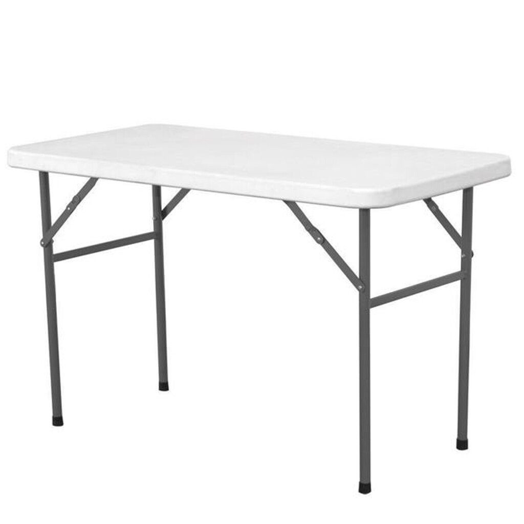 Saliekamais galds Hendi 810934, 122x61 cm, balts цена и информация | Dārza galdi | 220.lv