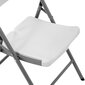 Saliekams krēsls Royal Catering, 40x38 cm, balts cena un informācija | Dārza krēsli | 220.lv
