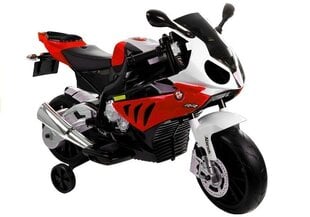 Vienvietīgs elektriskais motocikls bērniem BMW S1000RR, sarkans cena un informācija | Bērnu elektroauto | 220.lv