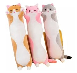 Плюшевая игрушка-подушка Кошка, розовая, 50 см цена и информация | Мягкие игрушки | 220.lv