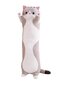 Plīša rotaļlieta-spilvens kaķis pelēks, 50 cm цена и информация | Mīkstās (plīša) rotaļlietas | 220.lv