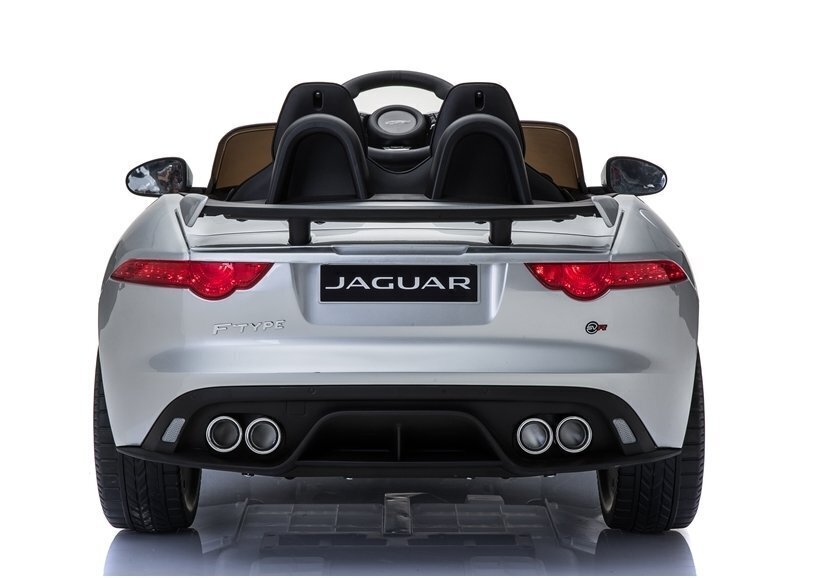 Elektromobilis bērniem Jaguar F-Type, sudraba krāsā цена и информация | Bērnu elektroauto | 220.lv