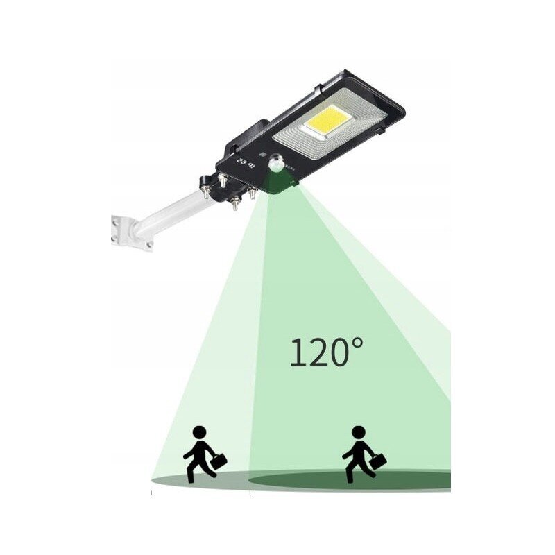 Saules ielas lampa 200W ielu lukturis ar caurules stiprinājumu + pults. цена и информация | Āra apgaismojums | 220.lv
