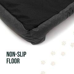 Happilax suņu gulta, plīša, noņemams pārvalks, pelēks cena un informācija | Suņu gultas, spilveni, būdas | 220.lv