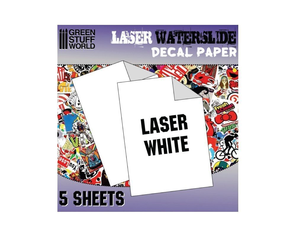 Papīrs uzlīmju drukāšanai Green stuff world 10069, A4, 5gab., balts cena un informācija | Burtnīcas un papīra preces | 220.lv