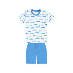 Pidžama ar īsām piedurknēm zēniem Kanz, zila/balta cena un informācija | Zēnu pidžamas, halāti | 220.lv