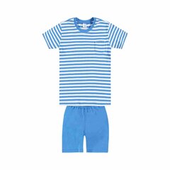 Pidžama ar īsām piedurknēm zēniem Kanz, zila/balta cena un informācija | Zēnu pidžamas, halāti | 220.lv