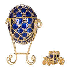Faberžē stila ola Imperatora kronēšana, dārglietu kastīte ar karieti cena un informācija | Citas oriģinālas dāvanas | 220.lv