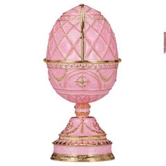 Muzikāla Faberžē stila ola, dārglietu kastīte ar ziedu grozu cena un informācija | Citas oriģinālas dāvanas | 220.lv