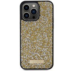 Guess GUHCP15LPFGSBSD iPhone 15 Pro 6.1" żółty|yellow hardcase Rhinestone Metal Logo цена и информация | Чехлы для телефонов | 220.lv