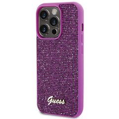 Guess GUHCP15LPMSDGSF iPhone 15 Pro 6.1" fuksja|fuschia hardcase Disco Metal Script цена и информация | Чехлы для телефонов | 220.lv