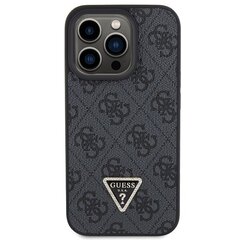 Guess GUHCP15XP4TDPK iPhone 15 Pro Max 6.7" czarny|black hardcase Leather 4G Diamond Triangle цена и информация | Чехлы для телефонов | 220.lv