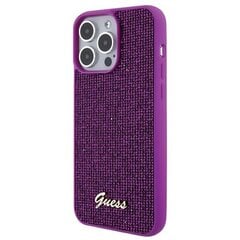 Guess GUHCP15XPMSDGSF iPhone 15 Pro Max 6.7" fuksja|fuschia hardcase Disco Metal Script цена и информация | Чехлы для телефонов | 220.lv