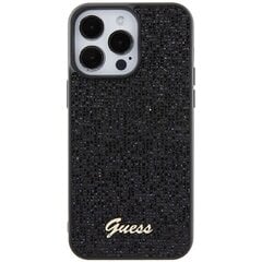 Guess GUHCP15XPMSDGSK iPhone 15 Pro Max 6.7" czarny|black hardcase Disco Metal Script цена и информация | Чехлы для телефонов | 220.lv