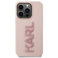 Karl Lagerfeld KLHCP15L3DMBKCP iPhone 15 Pro 6.1" różowy|pink hardcase 3D Rubber Glitter Logo цена и информация | Чехлы для телефонов | 220.lv