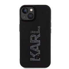 Karl Lagerfeld KLHCP15S3DMBKCK iPhone 15 6.1" czarny|black hardcase 3D Rubber Glitter Logo цена и информация | Чехлы для телефонов | 220.lv