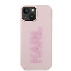 Karl Lagerfeld KLHCP15S3DMBKCP iPhone 15 6.1" różowy|pink hardcase 3D Rubber Glitter Logo цена и информация | Чехлы для телефонов | 220.lv