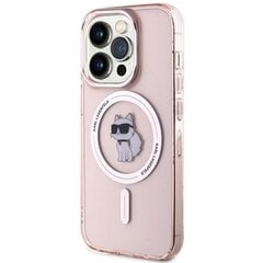 Karl Lagerfeld KLHMP15LHFCCNOP iPhone 15 Pro 6.1" różowy|pink hardcase IML Choupette MagSafe цена и информация | Чехлы для телефонов | 220.lv