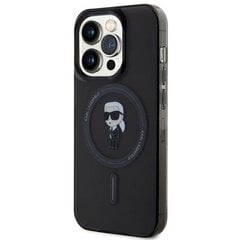 Karl Lagerfeld KLHMP15LHFCKNOK iPhone 15 Pro 6.1" czarny|black hardcase IML Ikonik MagSafe цена и информация | Чехлы для телефонов | 220.lv