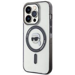 Karl Lagerfeld KLHMP15LHKHNOTK iPhone 15 Pro 6.1" transparent hardcase IML Karl`s Head MagSafe цена и информация | Чехлы для телефонов | 220.lv