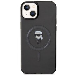 Karl Lagerfeld KLHMP15MHFCKNOK iPhone 15 Plus 6.7" czarny|black hardcase IML Ikonik MagSafe цена и информация | Чехлы для телефонов | 220.lv