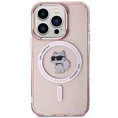 Karl Lagerfeld KLHMP15XHFCCNOP iPhone 15 Pro Max 6.7" różowy|pink hardcase IML Choupette MagSafe цена и информация | Чехлы для телефонов | 220.lv