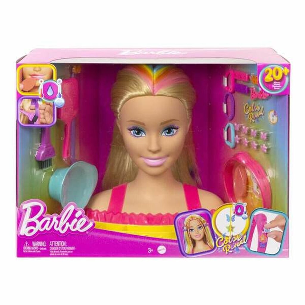 Barbie stila galvas mainīgās krāsas komplekts bērniem 20 gab. cena un informācija | Rotaļlietas meitenēm | 220.lv