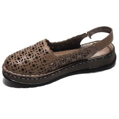 Кожаные туфли DERISAN 248284, коричневые цена и информация | Женские босоножки | 220.lv
